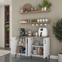 Hanah Home Armario Multiusos Blanco y Nogal